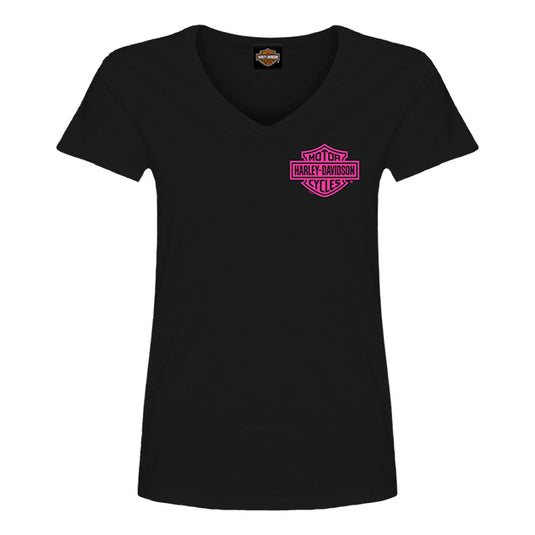 Women's Pink Bar & Shield Dealer Tee
