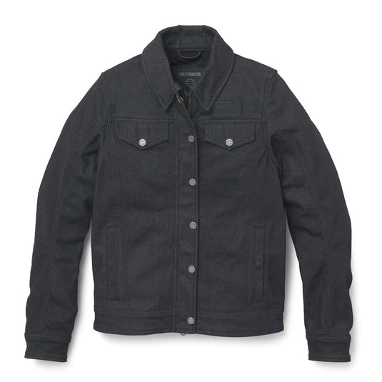 Women's Chisel Denim Trucker Riding Jacket