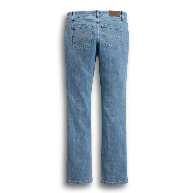 Load image into Gallery viewer, Women's Straight Leg Mid-Rise Jeans - Light Indigo