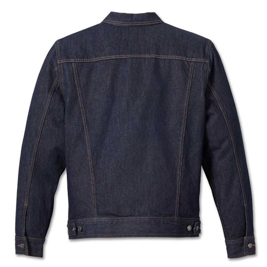 Men's Harley Davidson Denim Jacket - Dark Blue