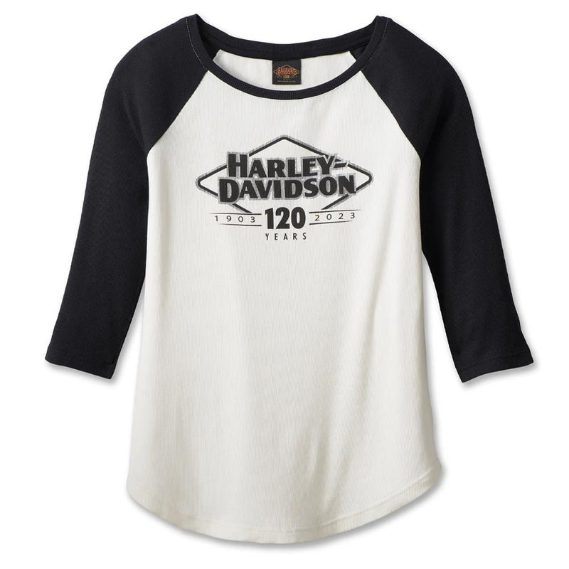 Load image into Gallery viewer, Women's 120th Anniversary Speedbird Diamond Knit Top - Cloud Dancer