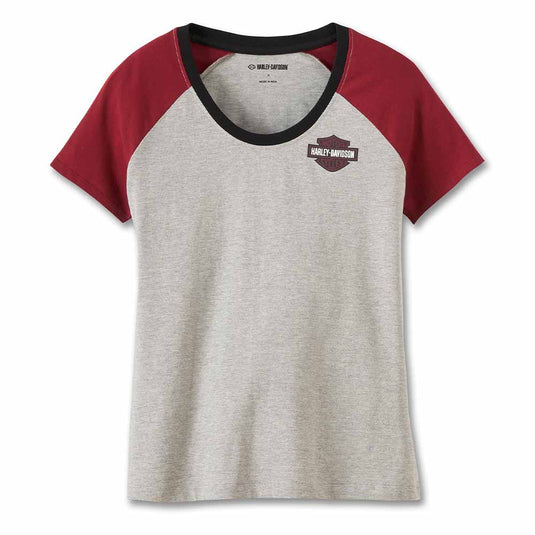 Women's United Raglan Tee - Light Grey Heather