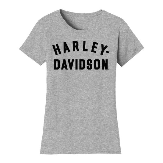 Women's Forever Racer Font Tee - Light Grey Heather