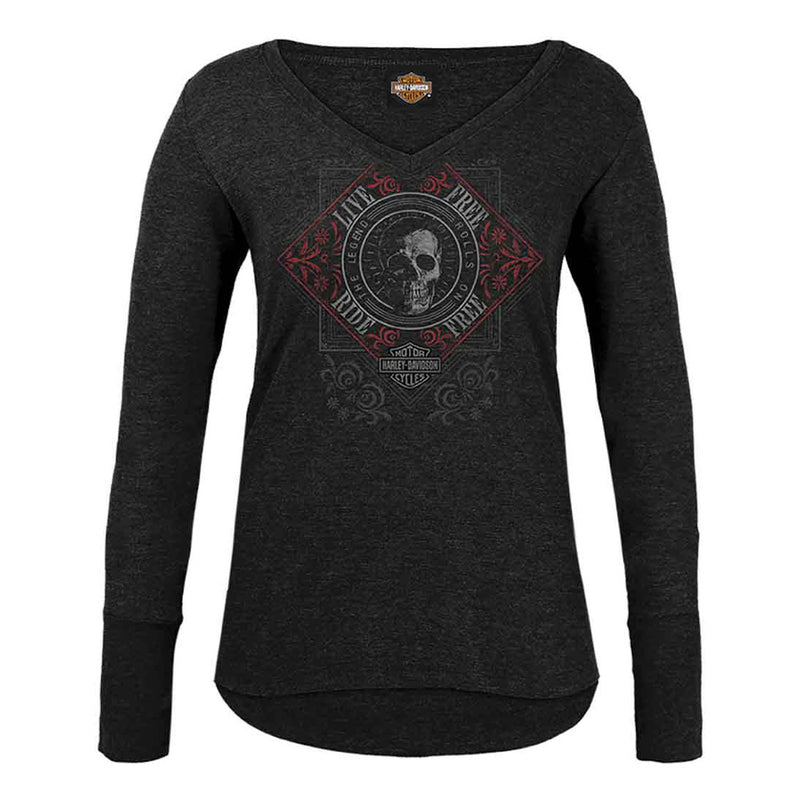 Load image into Gallery viewer, Women's Bandana Thermal Dealer Tee