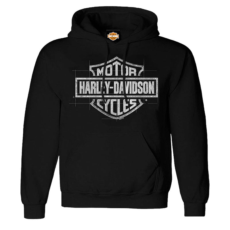 Load image into Gallery viewer, Men's Heritage Sketch Dealer Hoodie - Black