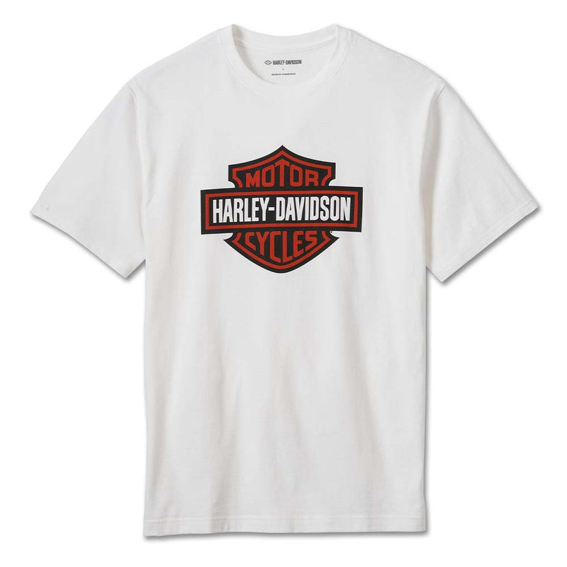 Load image into Gallery viewer, Men's Bar & Shield Tee - White