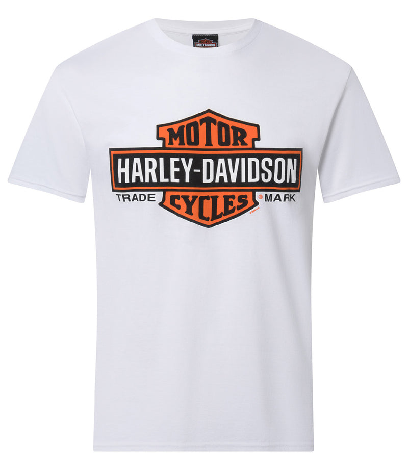 Load image into Gallery viewer, Men's Elongated B&S on White Dealer Tee