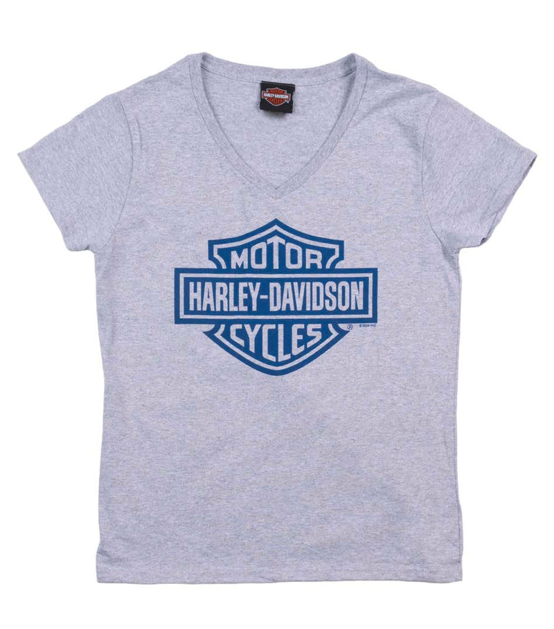 Load image into Gallery viewer, Women's Bar & Shield Grey Dealer Tee