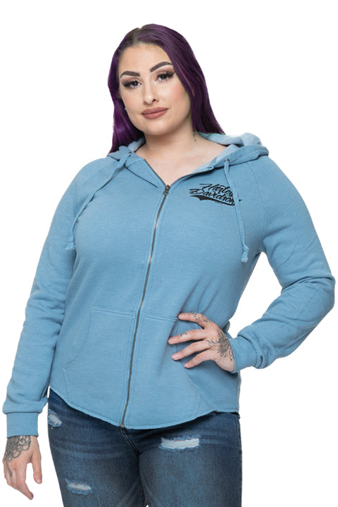 Load image into Gallery viewer, Women's Misty Dealer Zipper Hoodie