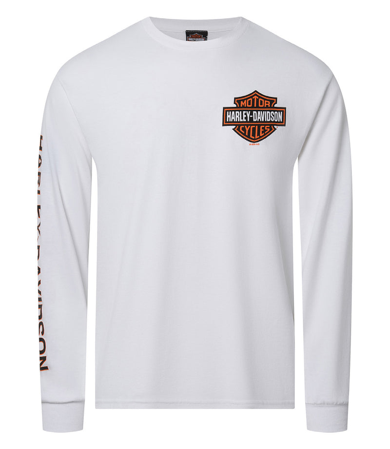 Load image into Gallery viewer, Men's B&S On White Long Sleeve Tee