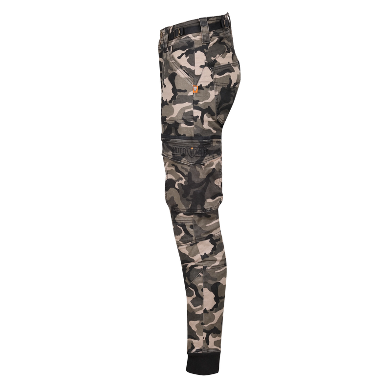 Load image into Gallery viewer, MotoGirl Lara Cargo Camo Trousers