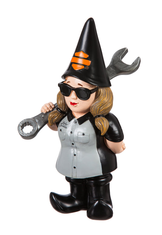 Harley-Davidson Female Mechanic Gnome