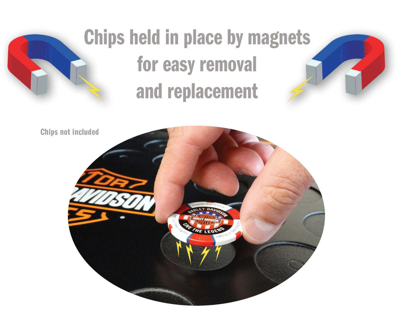 Load image into Gallery viewer, HD Bar and Shield Poker Chip Collector's Magnetic Frame