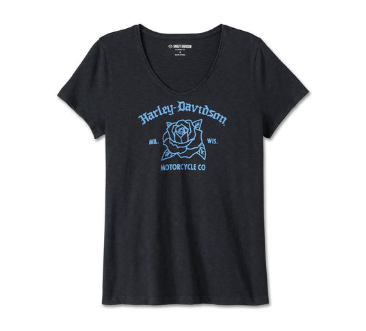 Women's United V-Neck Rosebud Tee