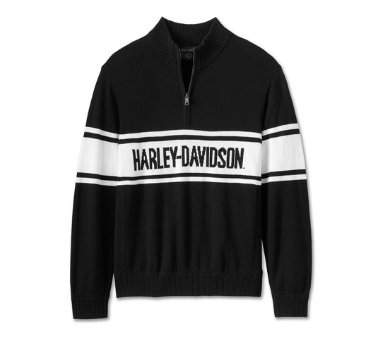 Harley-Davidson 1/4 Zip Sweater - Harley Black