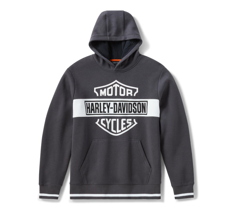 Load image into Gallery viewer, H-D Essential Bar and Shield Hoodie - Harley Black