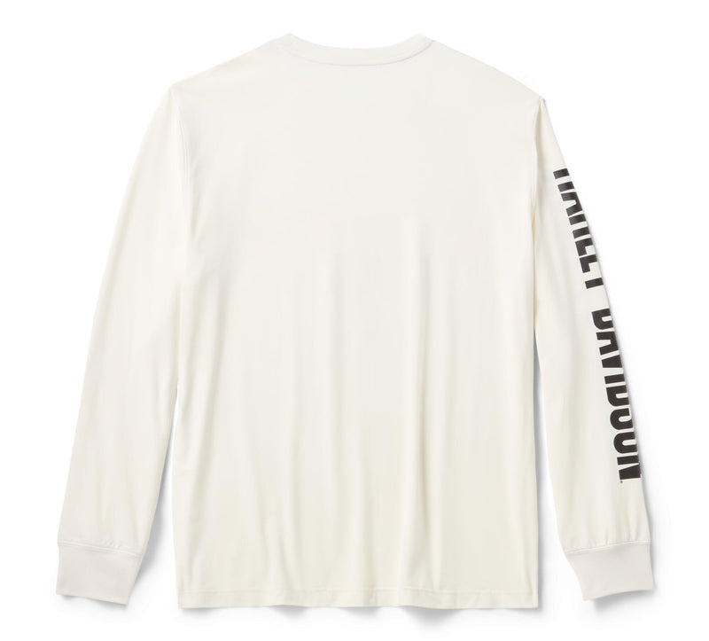 Load image into Gallery viewer, Men's Stars & Stripes Long Sleeve Shirt - Cloud Dancer