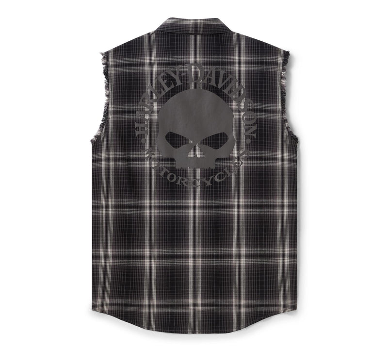 Load image into Gallery viewer, Men's Willie G Skull Reflective Plaid Blowout