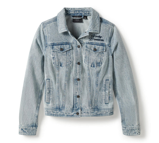 Rose & Thorn Bling Denim Jacket
