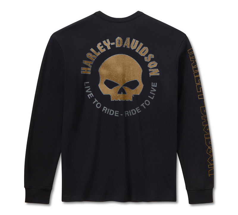 Load image into Gallery viewer, Men's Willie G Dark Custom Thermal Henley
