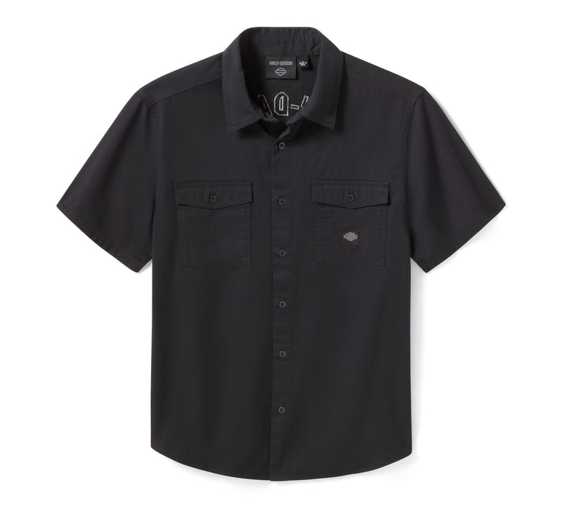 Load image into Gallery viewer, Men's Willie G Dark Custom Short Sleeve Mechanics Shirt