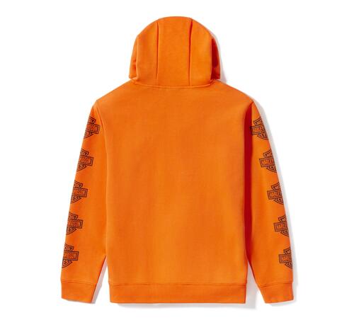 Men's Essential Bar & Shield Pullover Hoodie - Orange