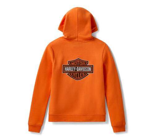Essential Bling Pullover Hoodie - Orange