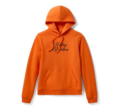 Essential Bling Pullover Hoodie - Orange