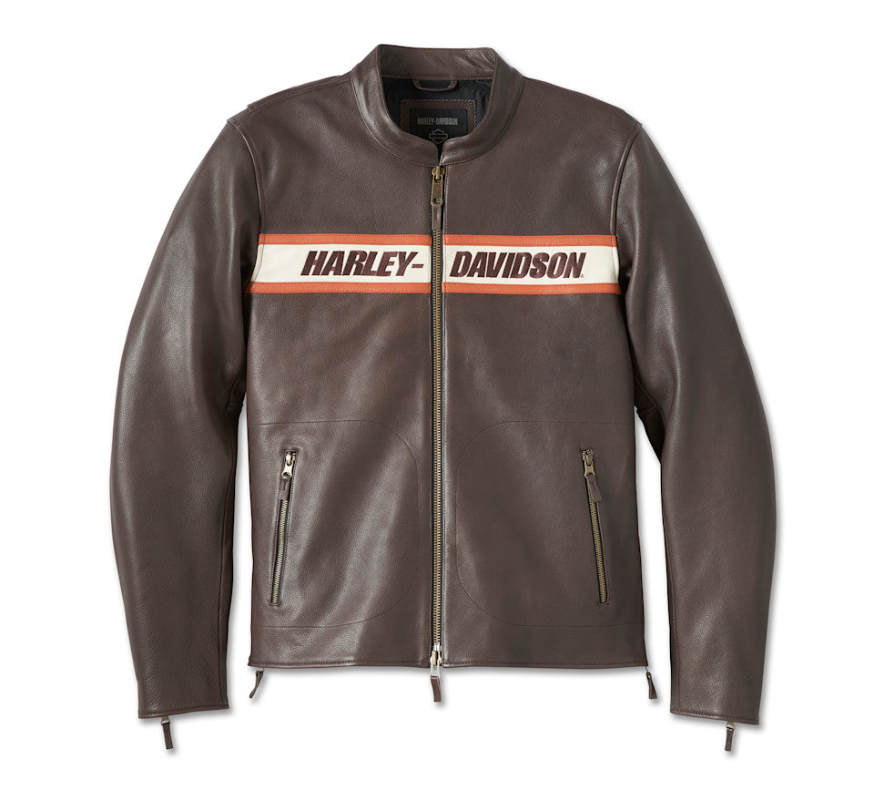新品 Harley-Davidson 2WAY ライダースレザージャケット XL Men's Victory Lane II Leather Jacket - Java – West Coast Harley