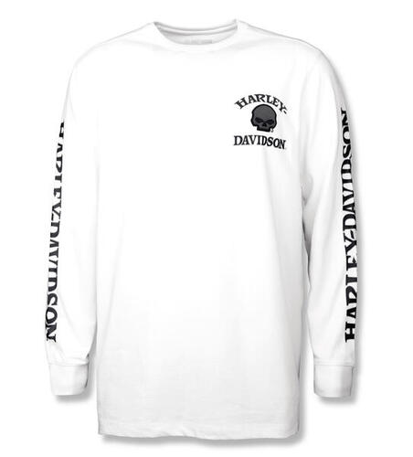 Load image into Gallery viewer, Willie G ™ Skull Long Sleeve Tee - White
