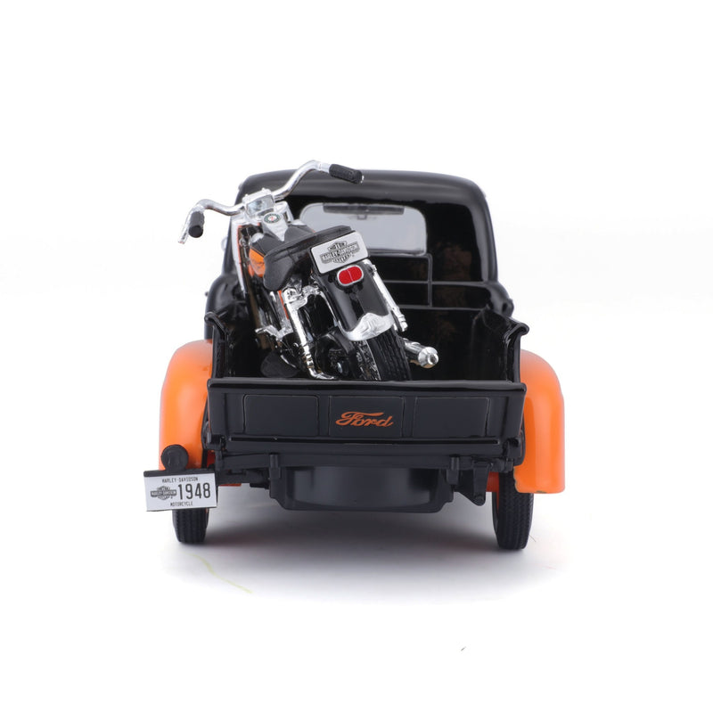 Load image into Gallery viewer, 1:24 Harley-Davidson Custom Ford pick-up with FLH Duo Glide