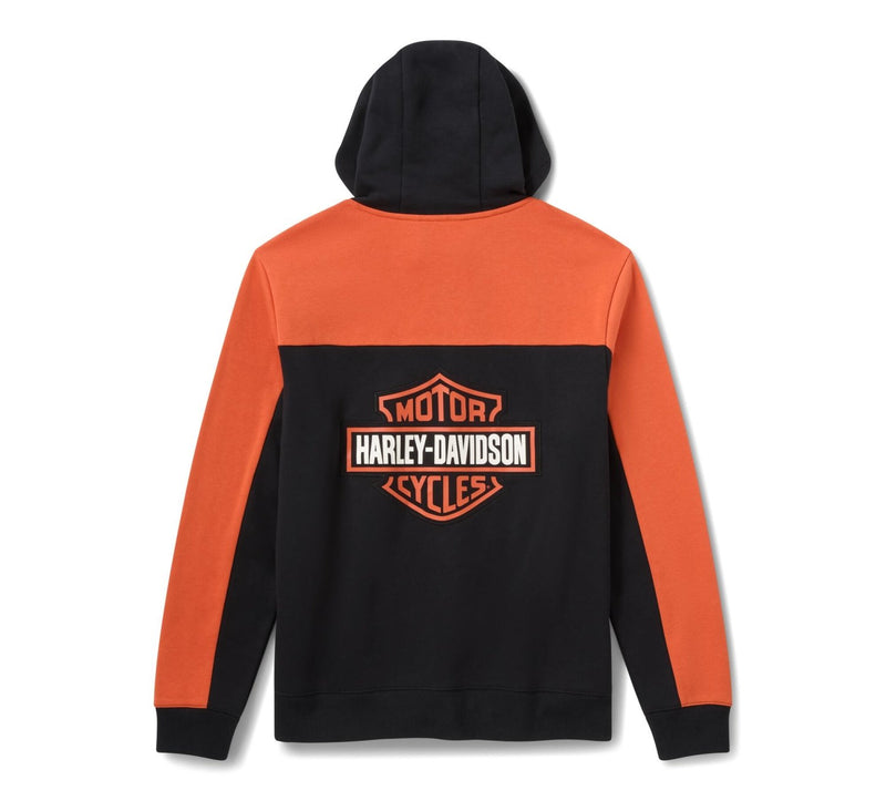 Load image into Gallery viewer, Harley-Davidson - Harley-Davidson Men's Black/Orange Knit Hoodie -