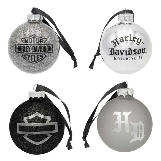 Old English H-D Logos Holiday Ornament Set