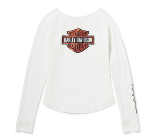 Women's Essential Bling Keyhole Henley - Cloud Dancer