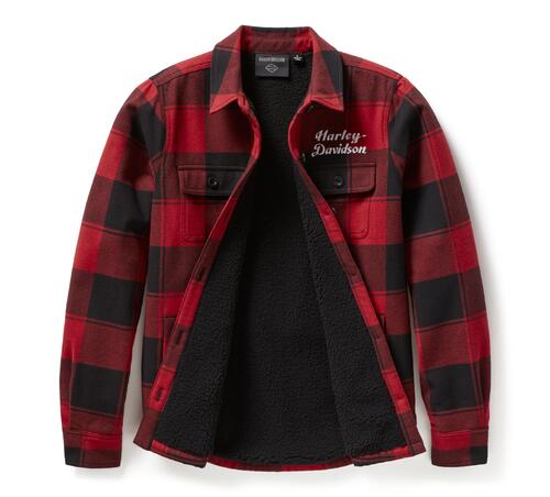 Load image into Gallery viewer, Women's H-D Buffalo Check Shirt Jacket