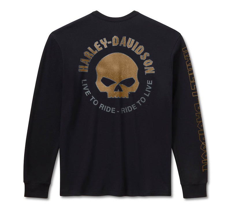 Load image into Gallery viewer, Harley-Davidson - Men's Willie G Dark Custom Thermal Henley -