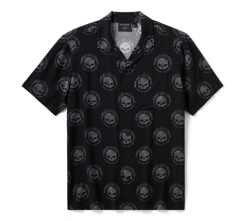 Load image into Gallery viewer, Harley-Davidson - Men's Willie G Skull Aloha Shirt -