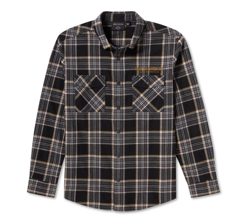 Load image into Gallery viewer, West Coast Harley-Davidson - Willie G™ Dark Custom Heavy Weight Flannel Shirt -
