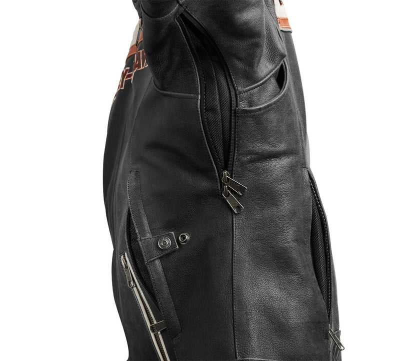 Load image into Gallery viewer, Harley-Davidson - Women's H-D Triple Vent Miss Enthusiast II Leather Jacket - Jacket