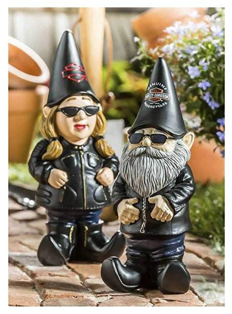 Load image into Gallery viewer, Gnorma the Biker Garden Gnommette
