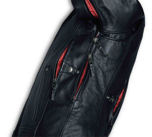 Men's Vanocker Waterproof Triple Vent System Leather Jacket