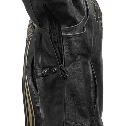 Men's H-D Triple Vent Passing Link II Leather Jacket