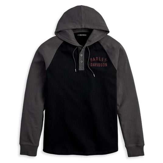 Men's Staple Hooded Raglan Henley