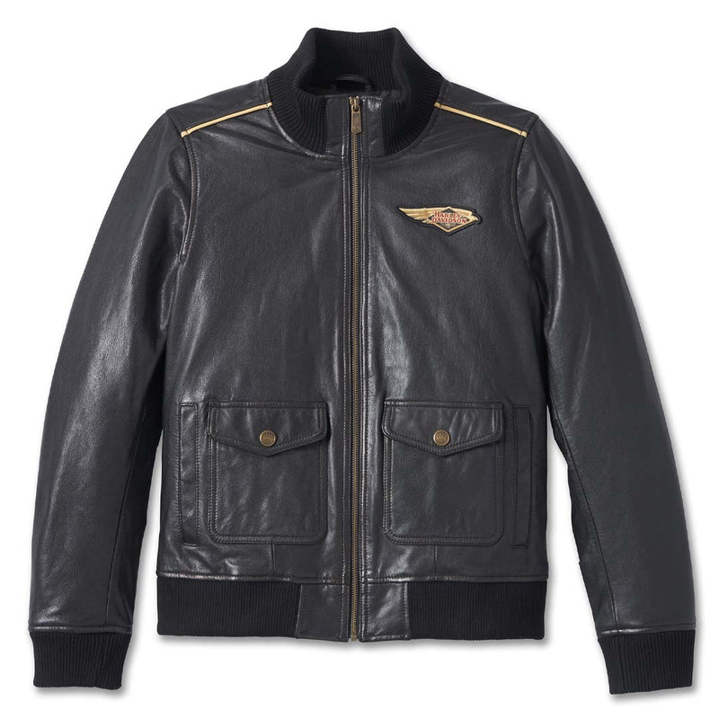 Load image into Gallery viewer, Women&#39;s 120th Anniversary Bomber Leather Jacket
