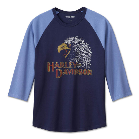 Men's Classic Eagle Raglan Tee - Peacoat