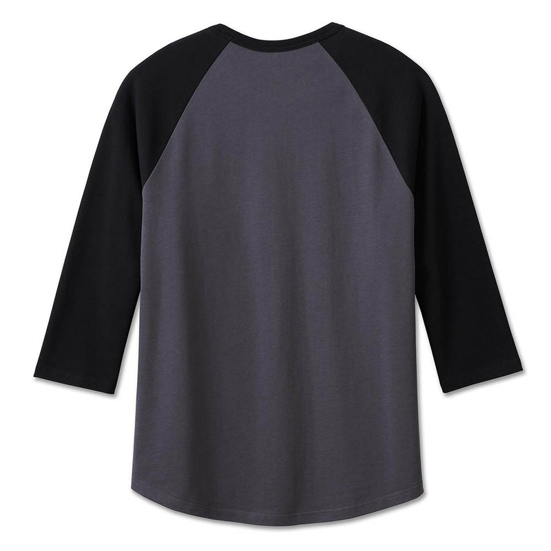 Load image into Gallery viewer, Men&#39;s Classic Eagle Raglan Tee - Blackened Pearl
