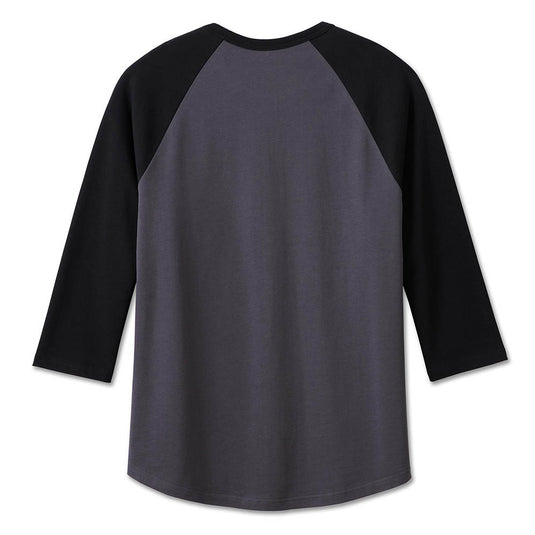 Men's Classic Eagle Raglan Tee - Blackened Pearl