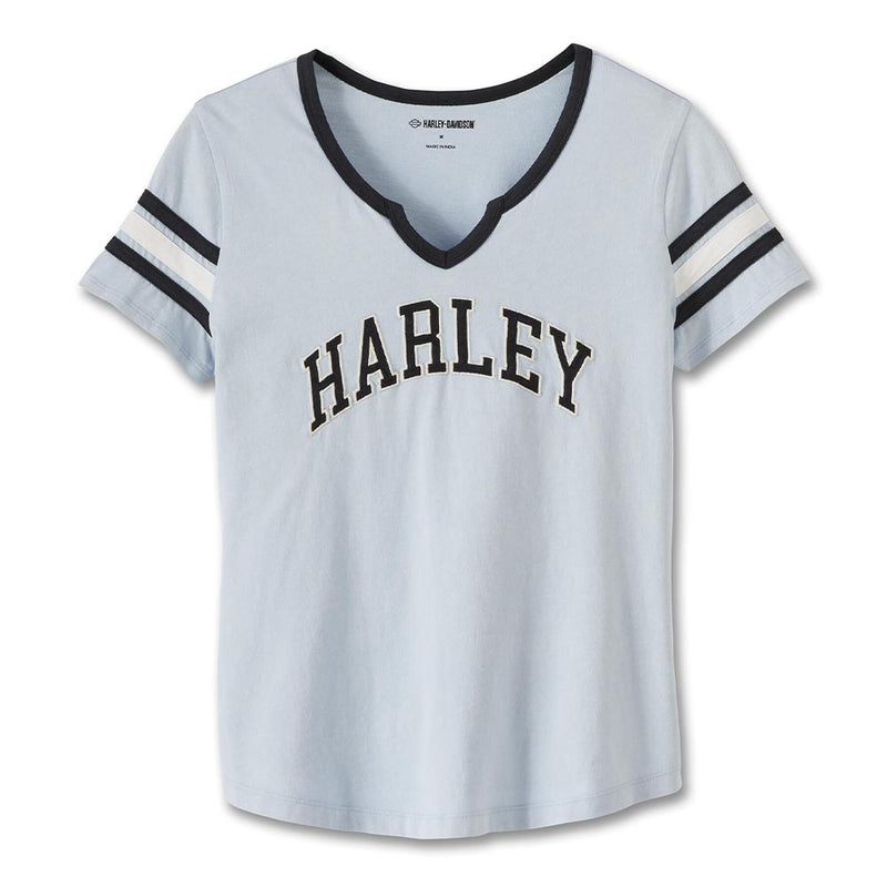 Load image into Gallery viewer, Women&#39;s American Notch Neck Tee - Skyway
