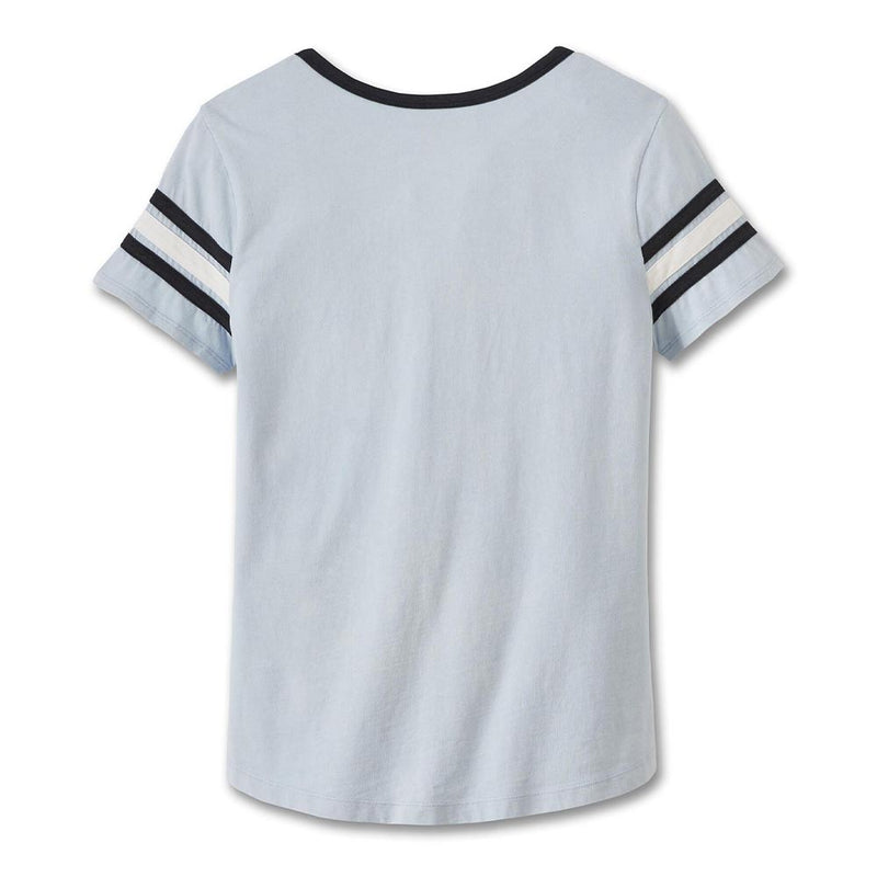 Load image into Gallery viewer, Women&#39;s American Notch Neck Tee - Skyway
