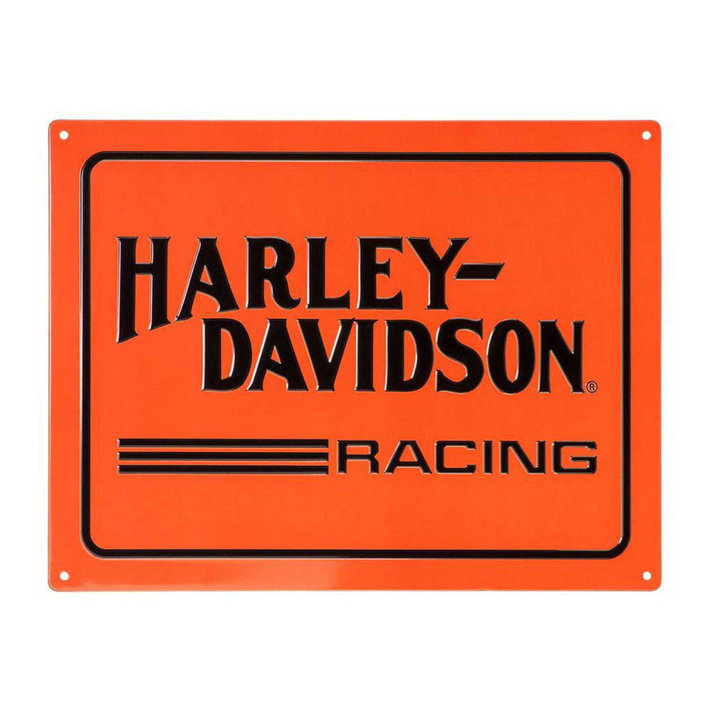 Hid Racing Logo Embossed Racing H-D Logo Tin Sign – West Coast Harley-Davidson